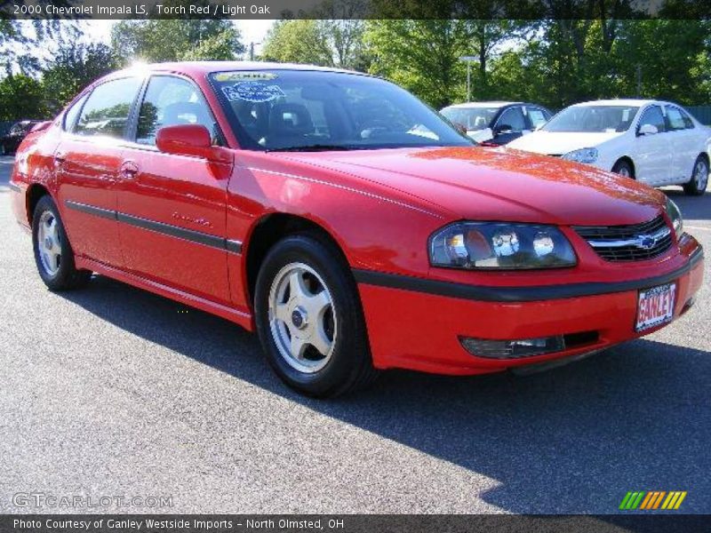 Torch Red / Light Oak 2000 Chevrolet Impala LS