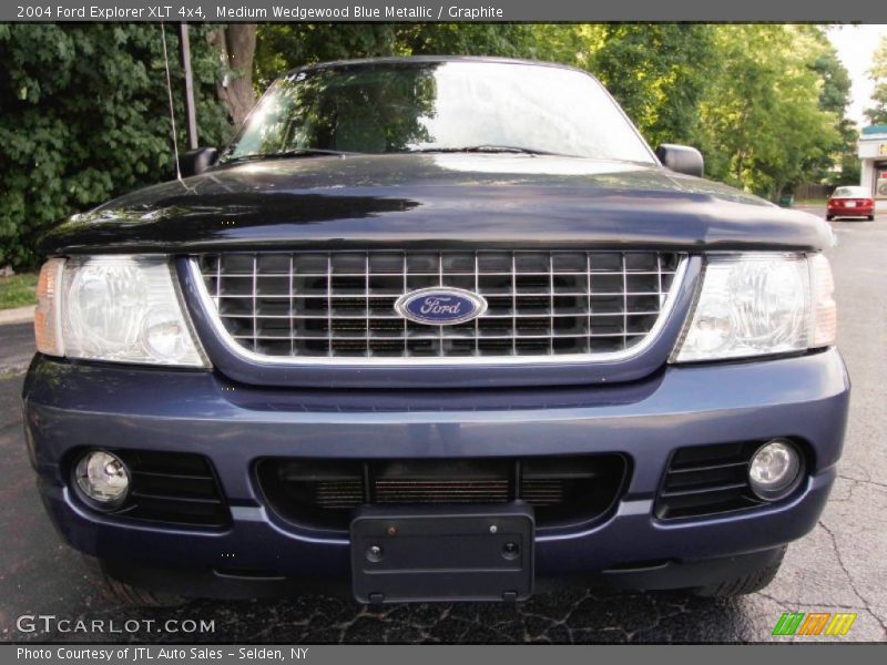 Medium Wedgewood Blue Metallic / Graphite 2004 Ford Explorer XLT 4x4