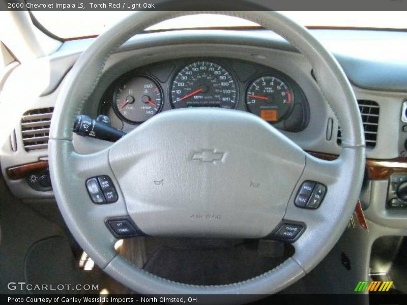 Torch Red / Light Oak 2000 Chevrolet Impala LS