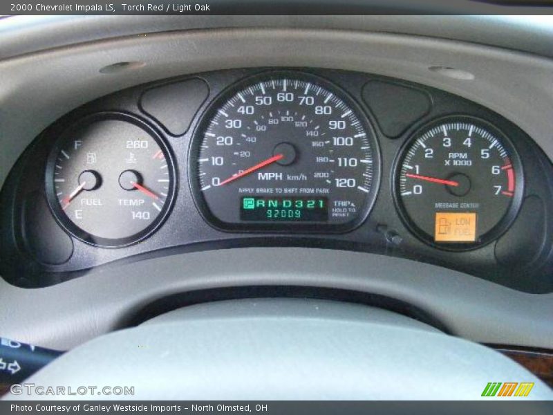 Torch Red / Light Oak 2000 Chevrolet Impala LS