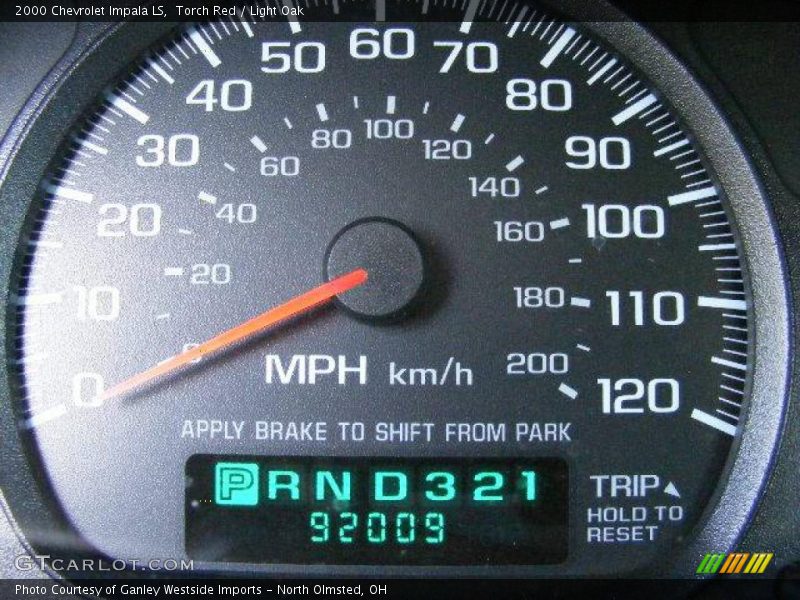 Torch Red / Light Oak 2000 Chevrolet Impala LS