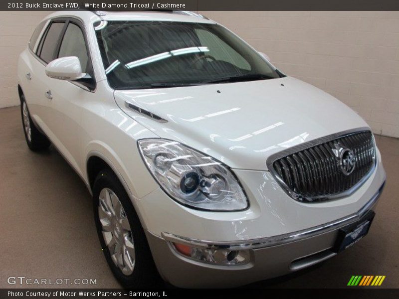 White Diamond Tricoat / Cashmere 2012 Buick Enclave FWD