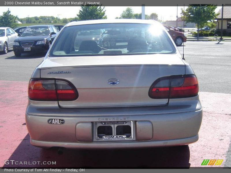 Sandrift Metallic / Neutral 2000 Chevrolet Malibu Sedan