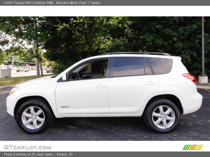 Blizzard White Pearl / Taupe 2006 Toyota RAV4 Limited 4WD