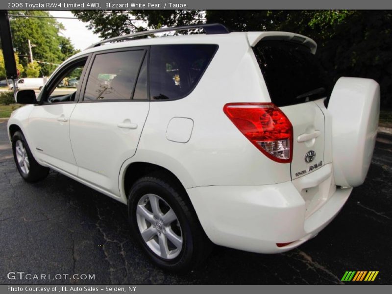 Blizzard White Pearl / Taupe 2006 Toyota RAV4 Limited 4WD