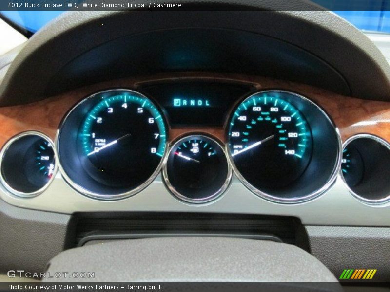 White Diamond Tricoat / Cashmere 2012 Buick Enclave FWD