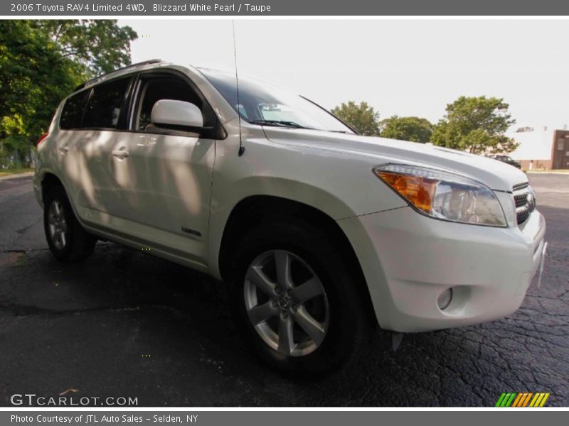 Blizzard White Pearl / Taupe 2006 Toyota RAV4 Limited 4WD