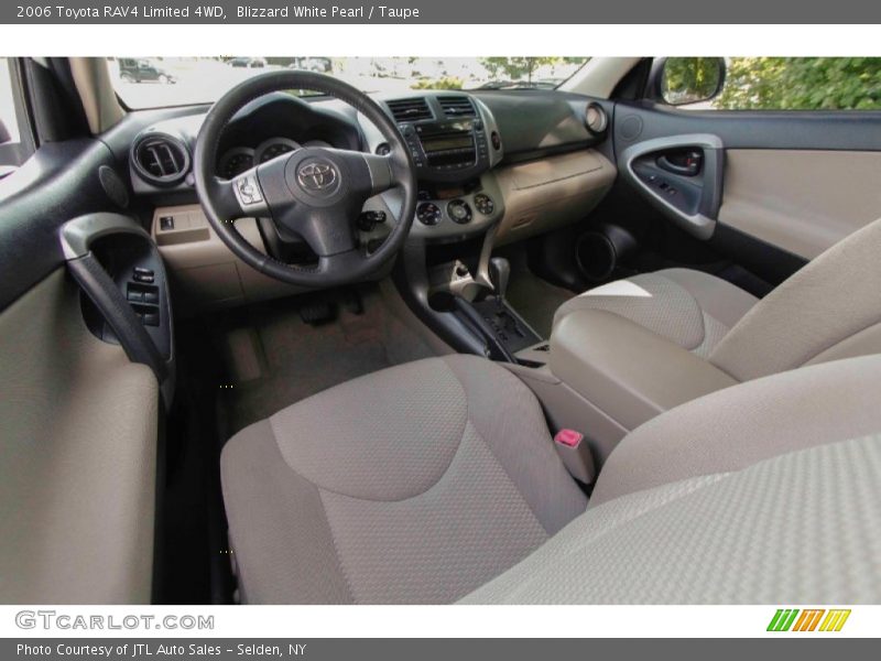 Blizzard White Pearl / Taupe 2006 Toyota RAV4 Limited 4WD
