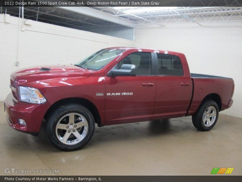  2012 Ram 1500 Sport Crew Cab 4x4 Deep Molten Red Pearl