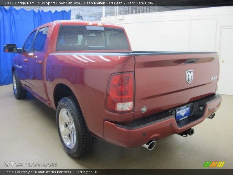 Deep Molten Red Pearl / Dark Slate Gray 2012 Dodge Ram 1500 Sport Crew Cab 4x4