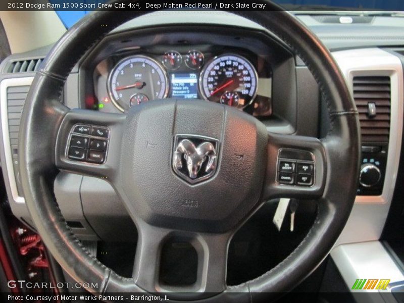 Deep Molten Red Pearl / Dark Slate Gray 2012 Dodge Ram 1500 Sport Crew Cab 4x4