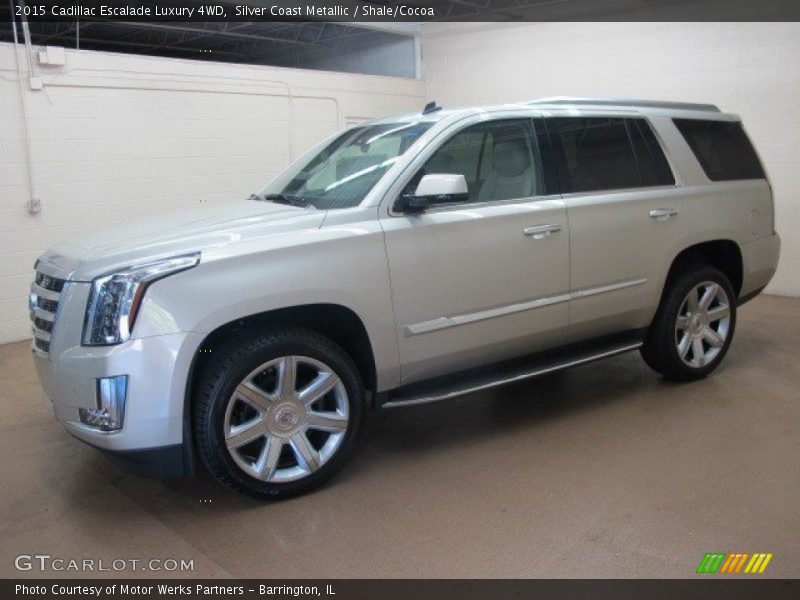 Silver Coast Metallic / Shale/Cocoa 2015 Cadillac Escalade Luxury 4WD