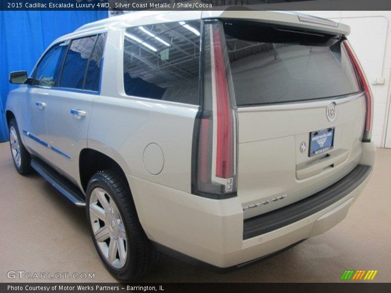 Silver Coast Metallic / Shale/Cocoa 2015 Cadillac Escalade Luxury 4WD