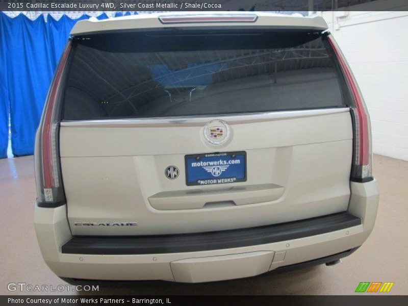 Silver Coast Metallic / Shale/Cocoa 2015 Cadillac Escalade Luxury 4WD