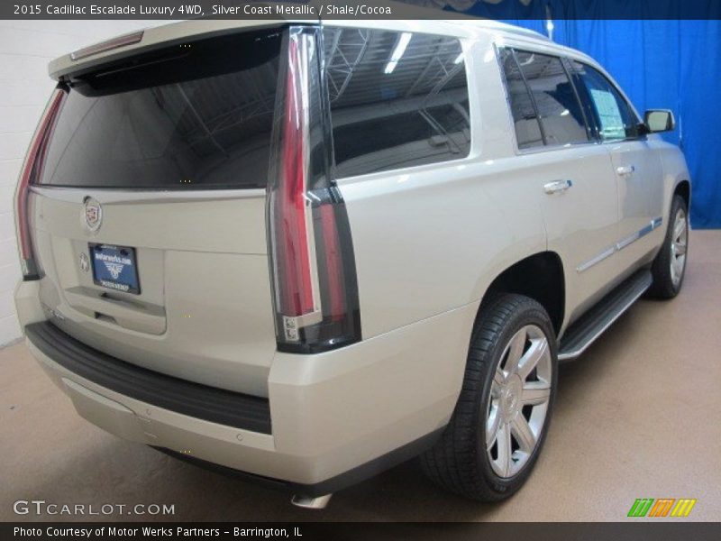 Silver Coast Metallic / Shale/Cocoa 2015 Cadillac Escalade Luxury 4WD