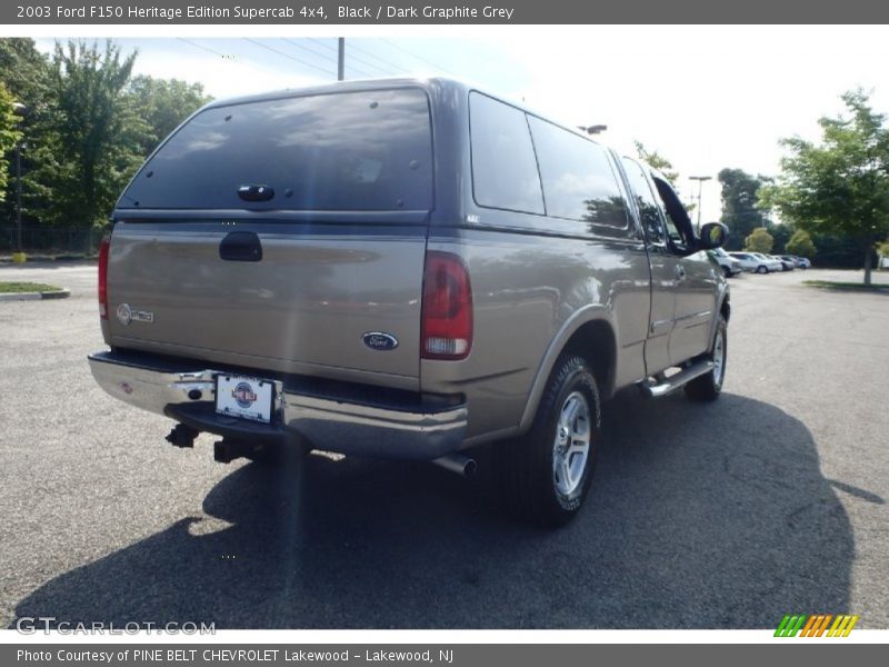 Black / Dark Graphite Grey 2003 Ford F150 Heritage Edition Supercab 4x4