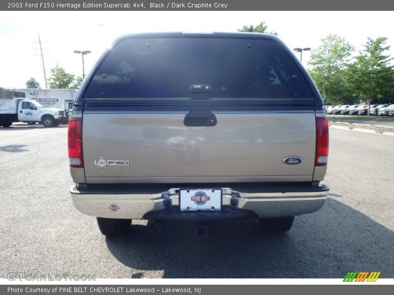 Black / Dark Graphite Grey 2003 Ford F150 Heritage Edition Supercab 4x4