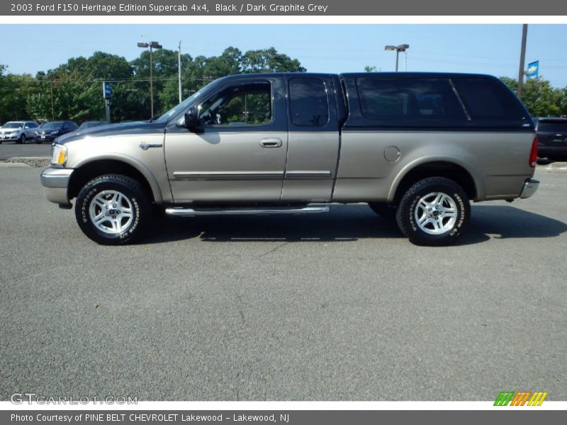 Black / Dark Graphite Grey 2003 Ford F150 Heritage Edition Supercab 4x4