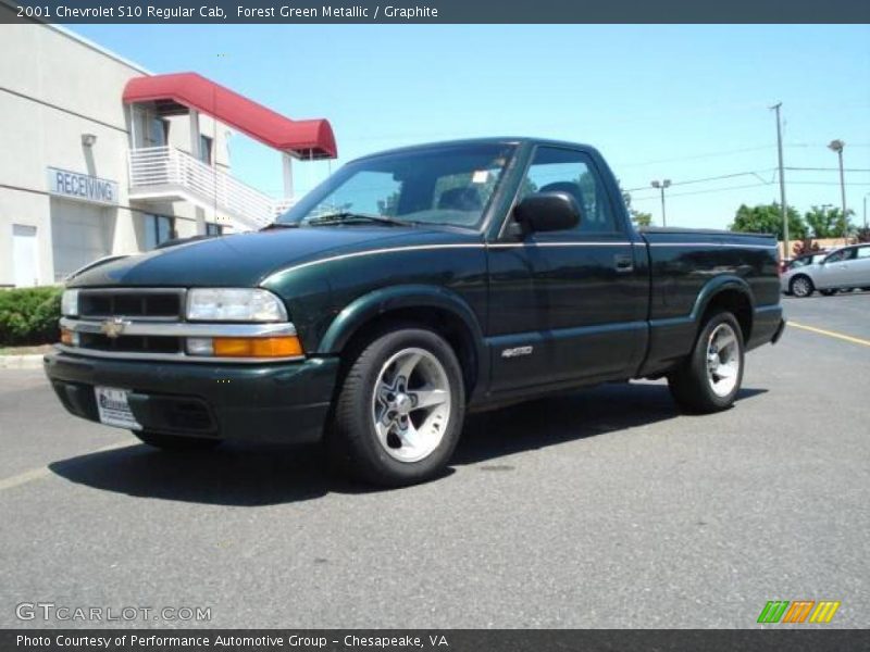 Forest Green Metallic / Graphite 2001 Chevrolet S10 Regular Cab