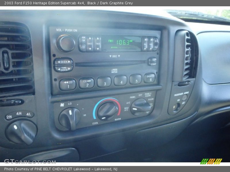 Black / Dark Graphite Grey 2003 Ford F150 Heritage Edition Supercab 4x4