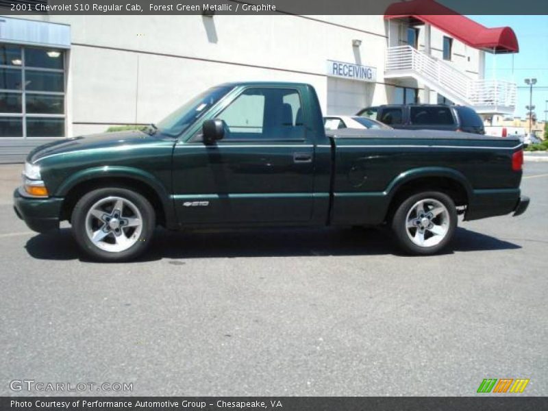 Forest Green Metallic / Graphite 2001 Chevrolet S10 Regular Cab