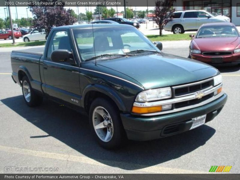 Forest Green Metallic / Graphite 2001 Chevrolet S10 Regular Cab