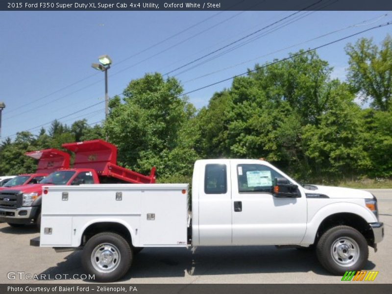 Oxford White / Steel 2015 Ford F350 Super Duty XL Super Cab 4x4 Utility