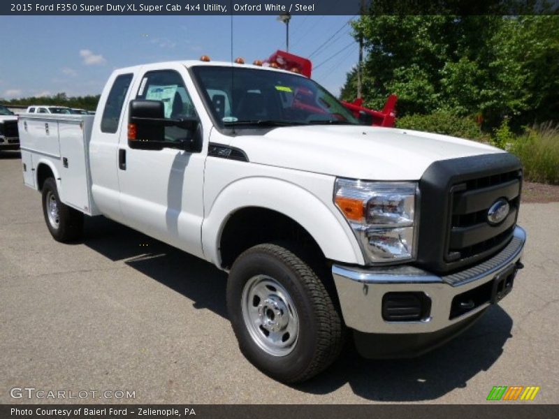 Oxford White / Steel 2015 Ford F350 Super Duty XL Super Cab 4x4 Utility