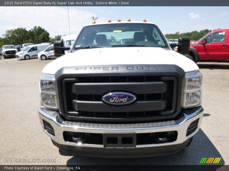 Oxford White / Steel 2015 Ford F350 Super Duty XL Super Cab 4x4 Utility