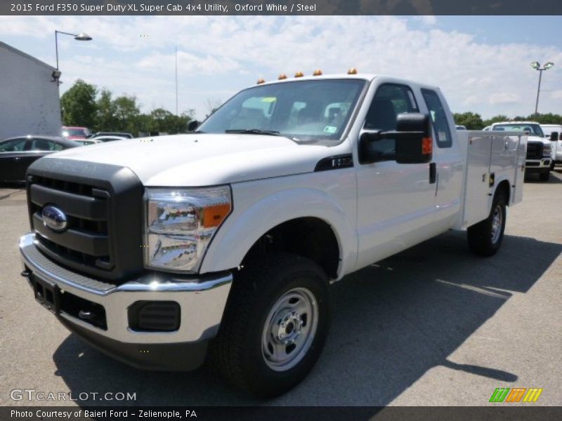 Oxford White / Steel 2015 Ford F350 Super Duty XL Super Cab 4x4 Utility