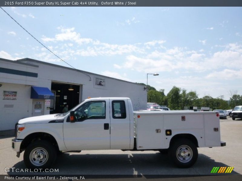 Oxford White / Steel 2015 Ford F350 Super Duty XL Super Cab 4x4 Utility