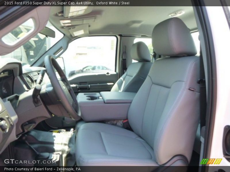Oxford White / Steel 2015 Ford F350 Super Duty XL Super Cab 4x4 Utility