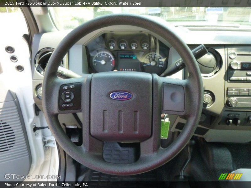 Oxford White / Steel 2015 Ford F350 Super Duty XL Super Cab 4x4 Utility