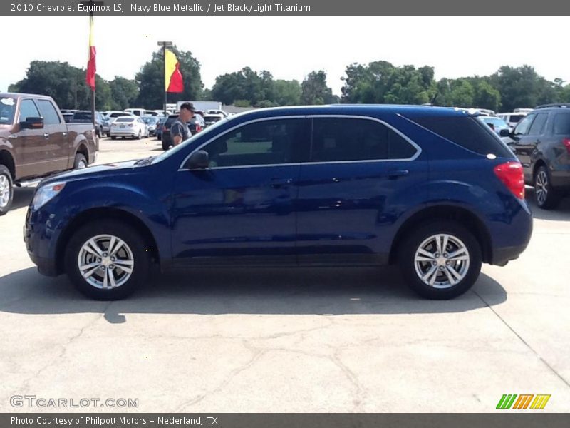 Navy Blue Metallic / Jet Black/Light Titanium 2010 Chevrolet Equinox LS