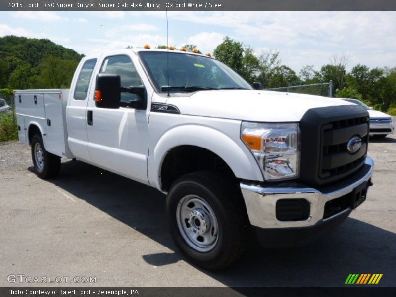 Oxford White / Steel 2015 Ford F350 Super Duty XL Super Cab 4x4 Utility