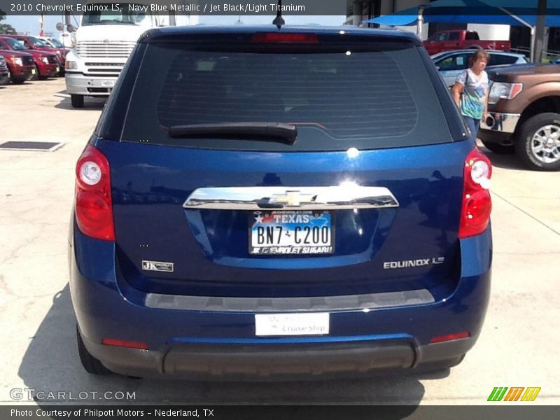 Navy Blue Metallic / Jet Black/Light Titanium 2010 Chevrolet Equinox LS