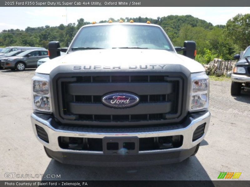 Oxford White / Steel 2015 Ford F350 Super Duty XL Super Cab 4x4 Utility