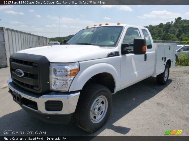 Oxford White / Steel 2015 Ford F350 Super Duty XL Super Cab 4x4 Utility