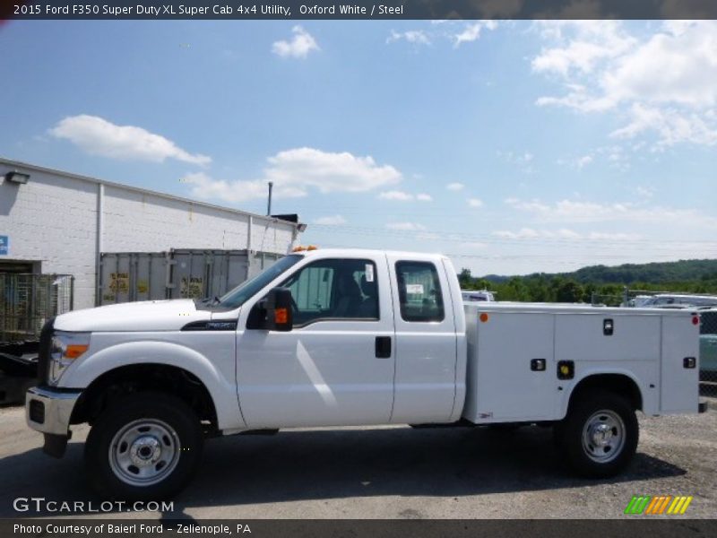 Oxford White / Steel 2015 Ford F350 Super Duty XL Super Cab 4x4 Utility