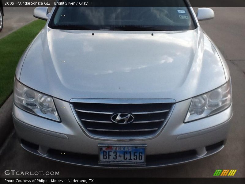 Bright Silver / Gray 2009 Hyundai Sonata GLS