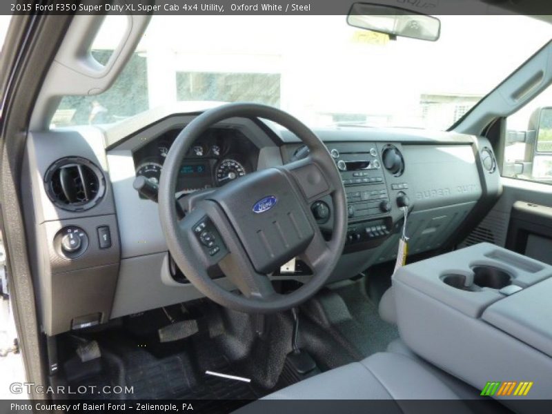 Oxford White / Steel 2015 Ford F350 Super Duty XL Super Cab 4x4 Utility