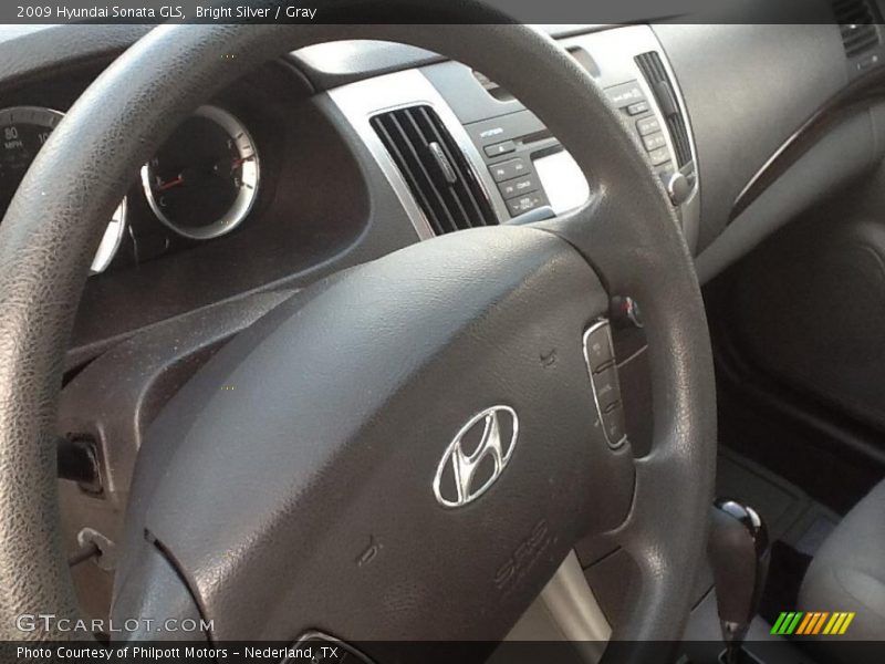 Bright Silver / Gray 2009 Hyundai Sonata GLS
