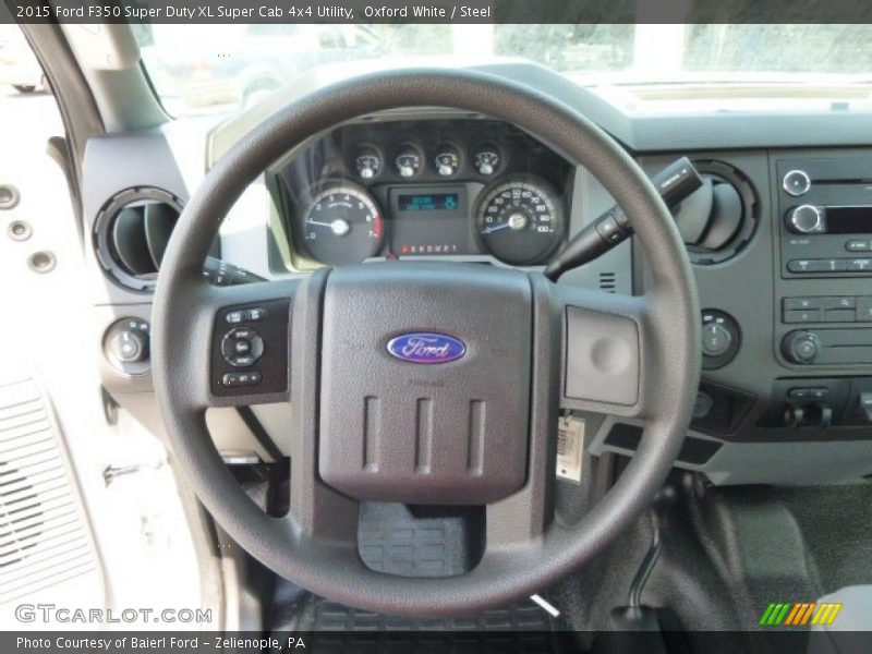 Oxford White / Steel 2015 Ford F350 Super Duty XL Super Cab 4x4 Utility