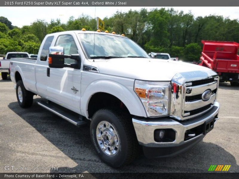 Oxford White / Steel 2015 Ford F250 Super Duty XLT Super Cab 4x4