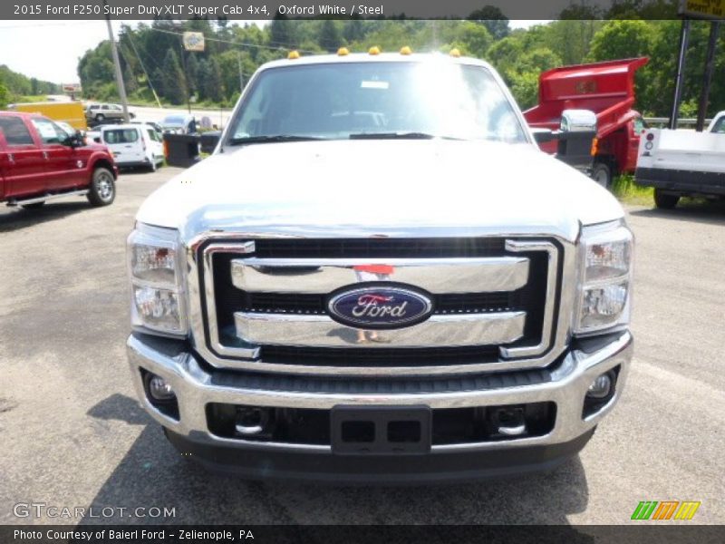 Oxford White / Steel 2015 Ford F250 Super Duty XLT Super Cab 4x4