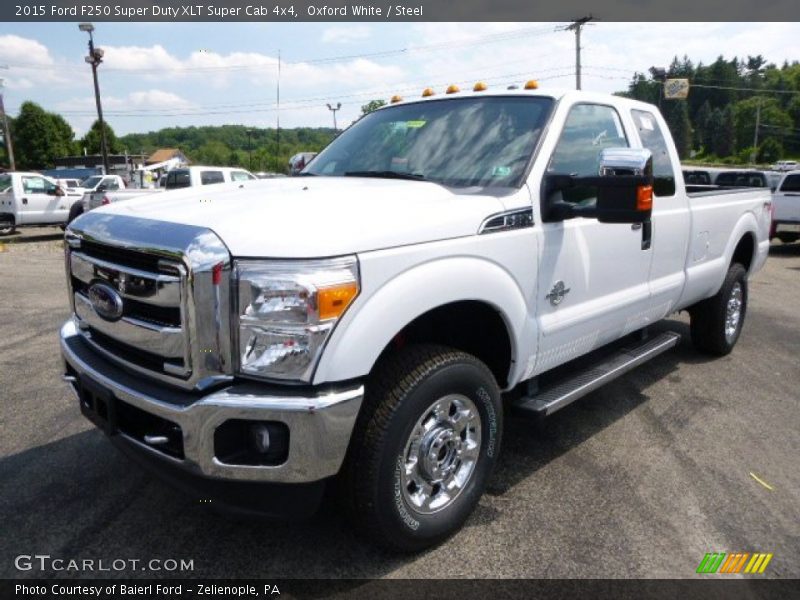Oxford White / Steel 2015 Ford F250 Super Duty XLT Super Cab 4x4