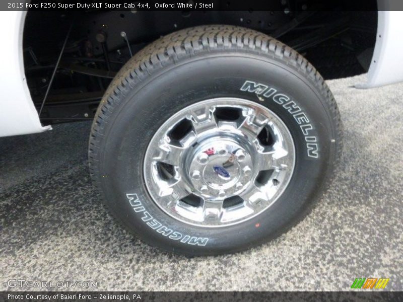 Oxford White / Steel 2015 Ford F250 Super Duty XLT Super Cab 4x4