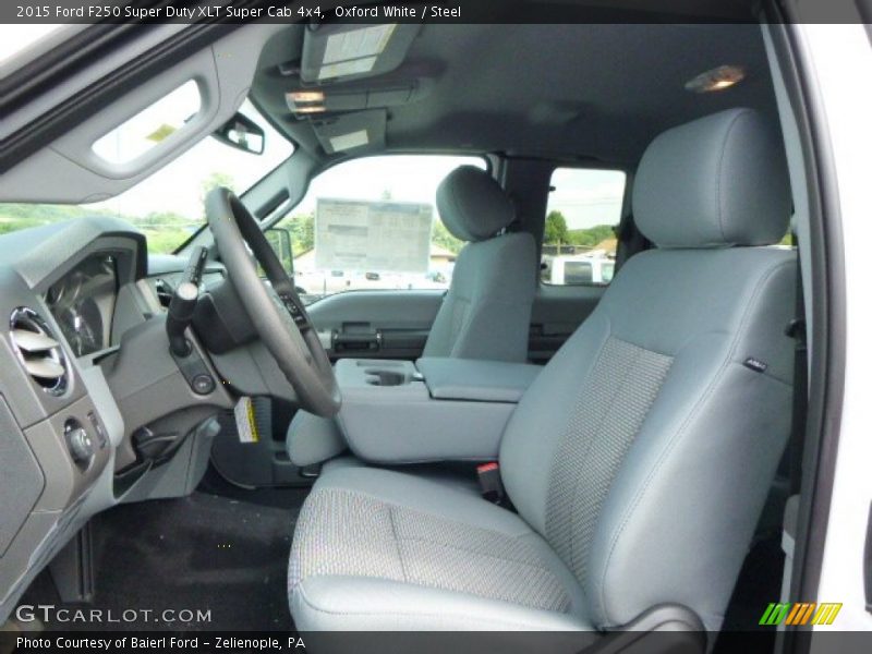 Oxford White / Steel 2015 Ford F250 Super Duty XLT Super Cab 4x4