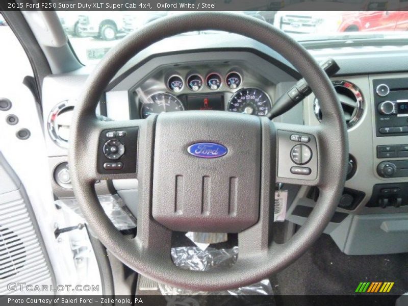 Oxford White / Steel 2015 Ford F250 Super Duty XLT Super Cab 4x4