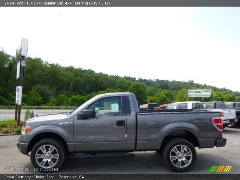 Sterling Grey / Black 2014 Ford F150 STX Regular Cab 4x4